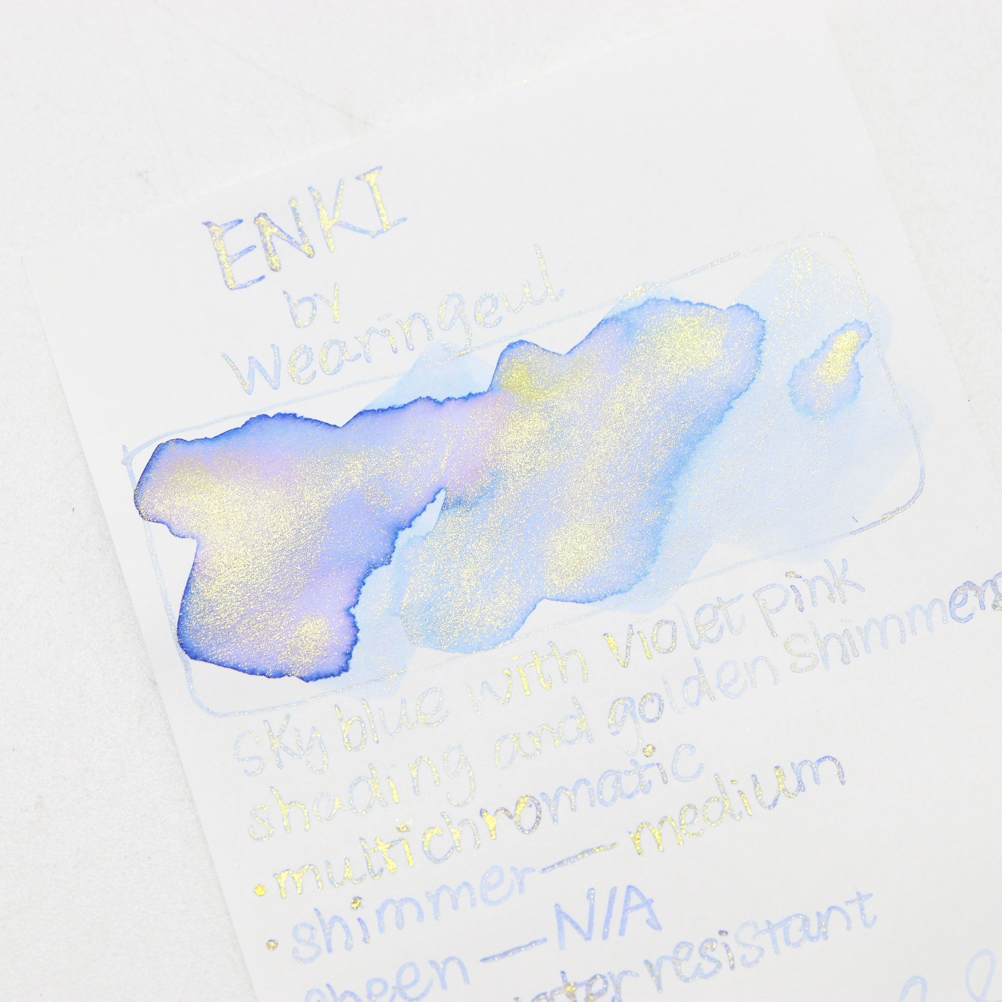 Wearingeul -  Fountain Pen Ink 30ml - Enki Ink (World Myth Ink - Enki) - Image 4