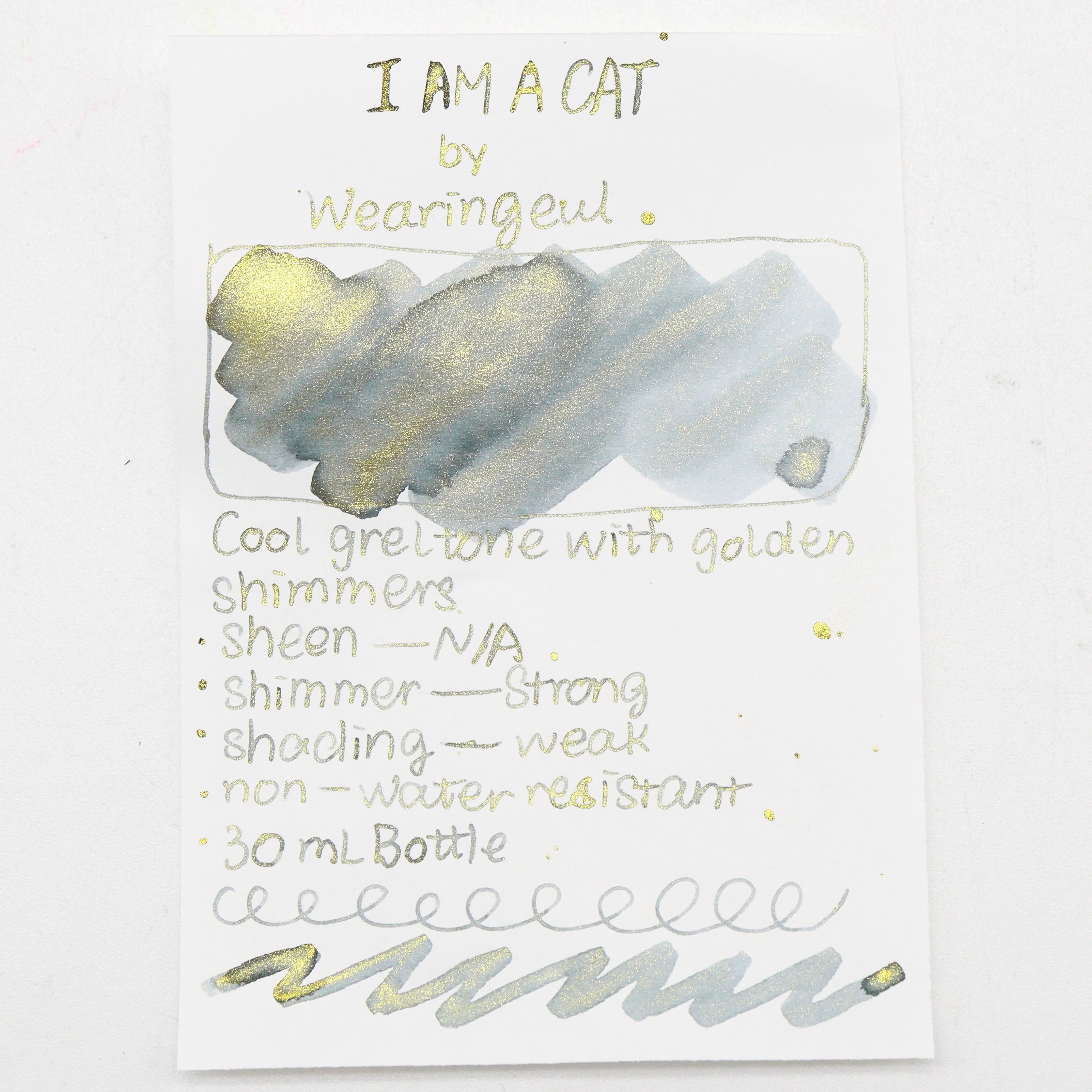 Wearingeul - Fountain Pen Ink 30ml - I am a Cat (Natsume Soseki) - Image 4