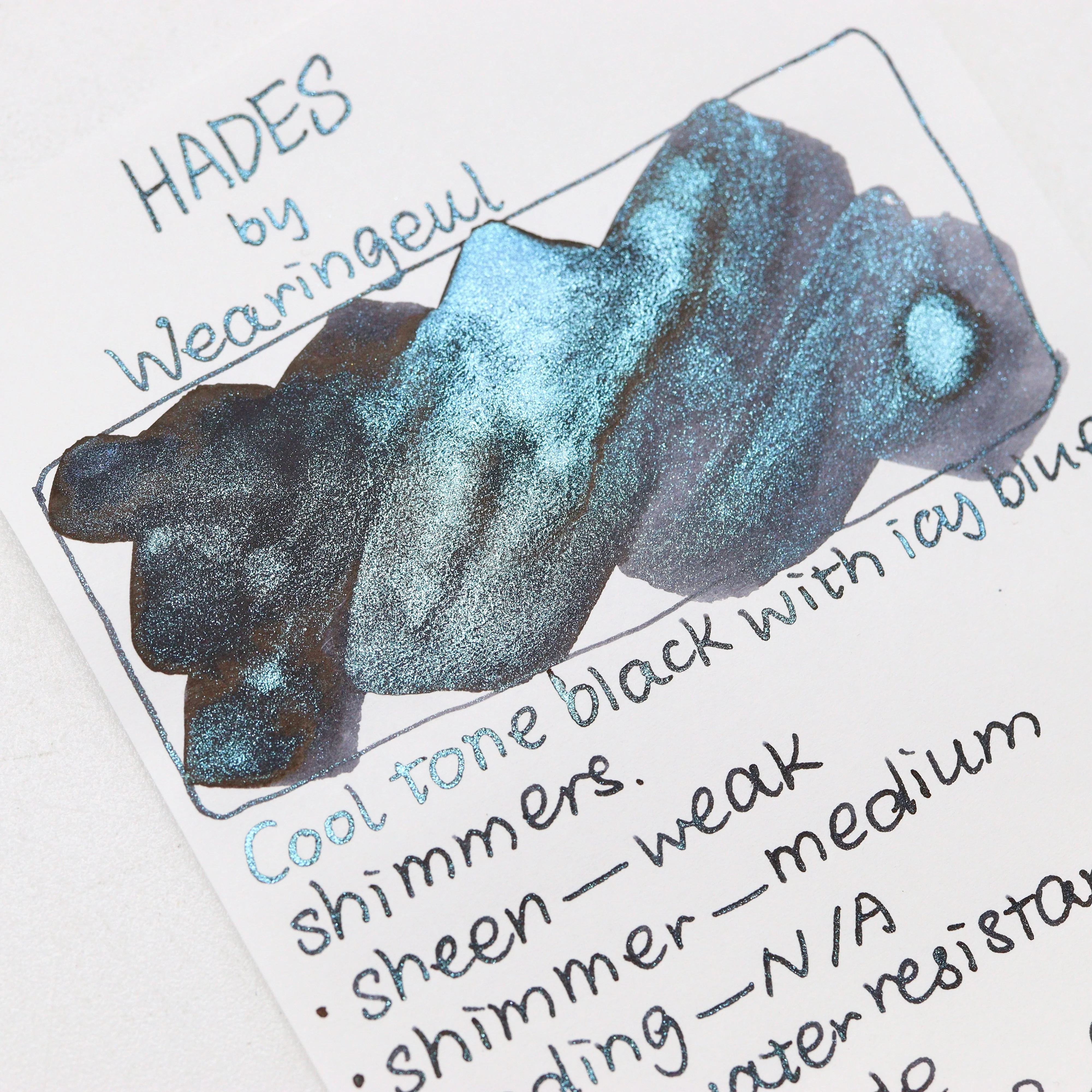 Wearingeul -  Fountain Pen Ink 30ml - Hades (World Myth Ink - Greek and Roman) - Image 3