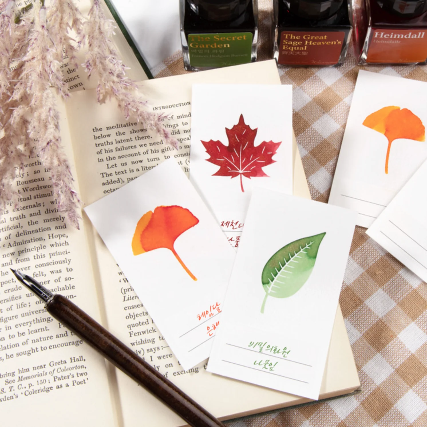 Wearingeul - Ink Swatch Card - Ginkgo Leaf - Image 3
