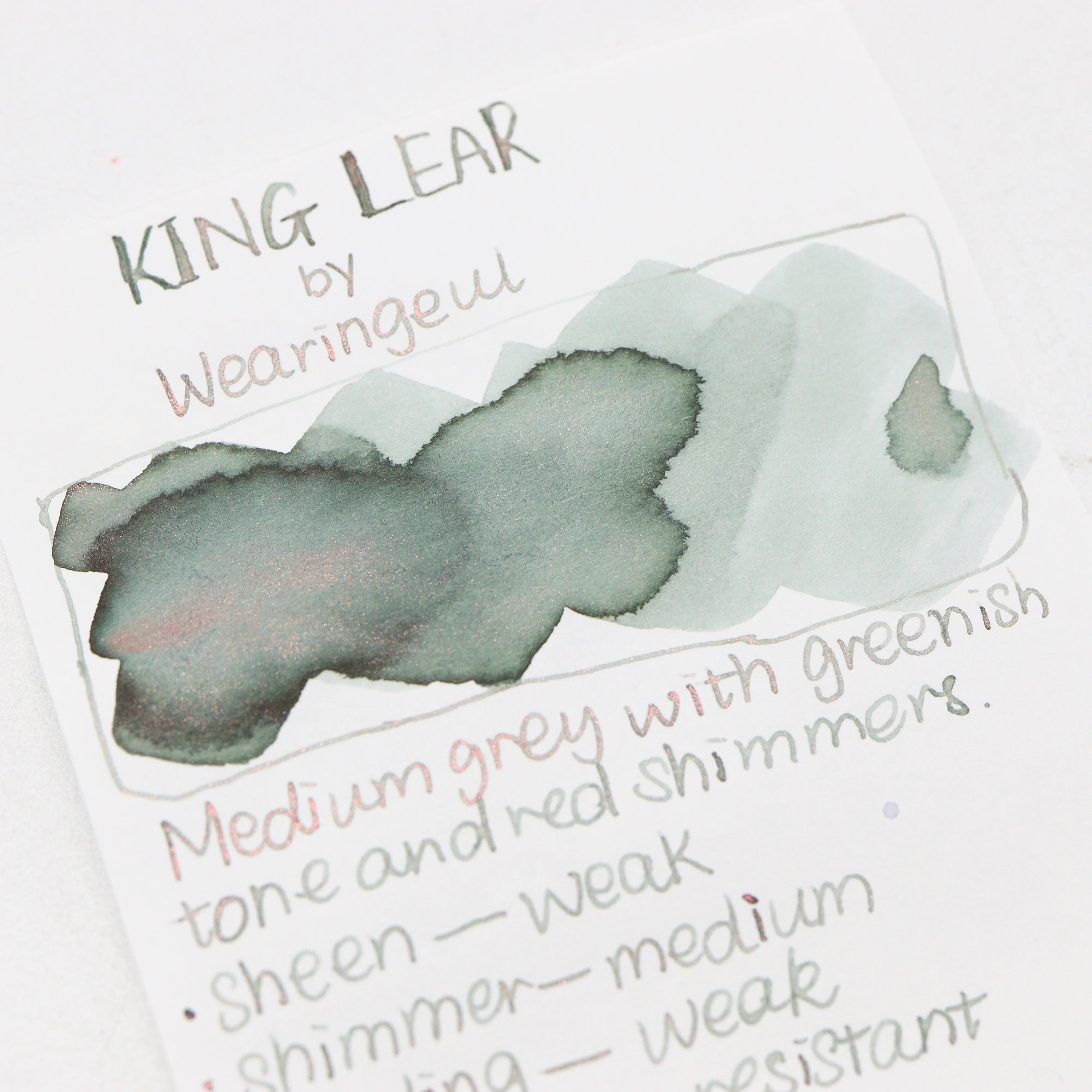 Wearingeul -  Fountain Pen Ink 30ml - King Lear (by William Shakespeare) - Image 3