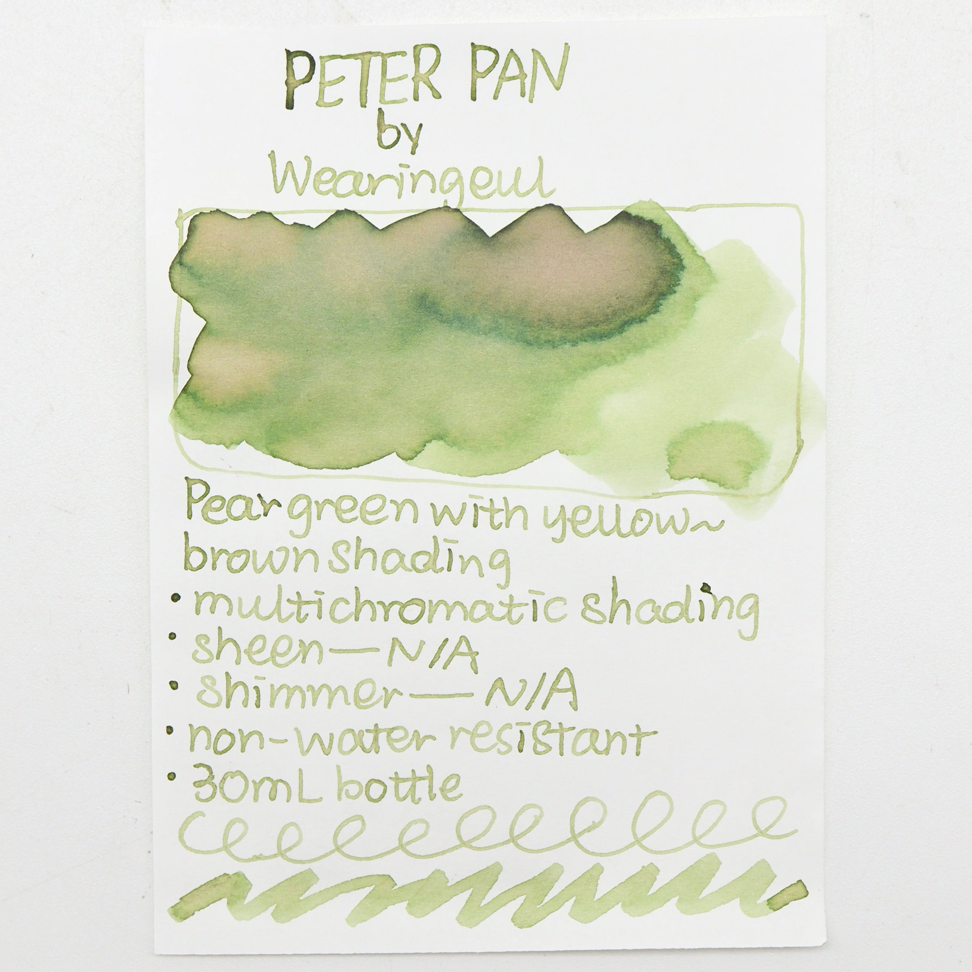 Wearingeul - Fountain Pen Ink 30ml - Peter Pan (Peter and Wendy) - Image 3