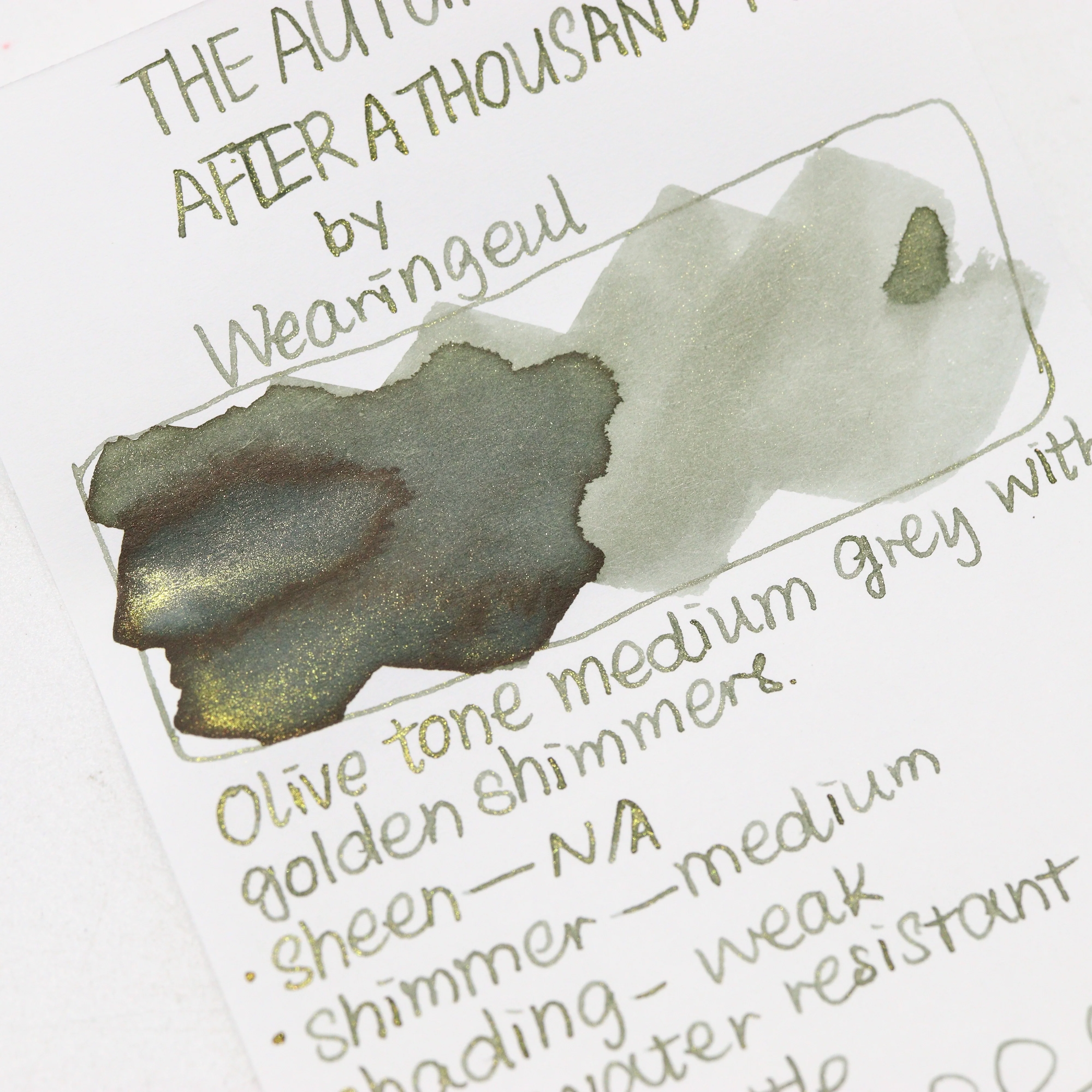 Wearingeul - Fountain Pen Ink 30ml - The Autumn Night after a Thousand Years - Image 2