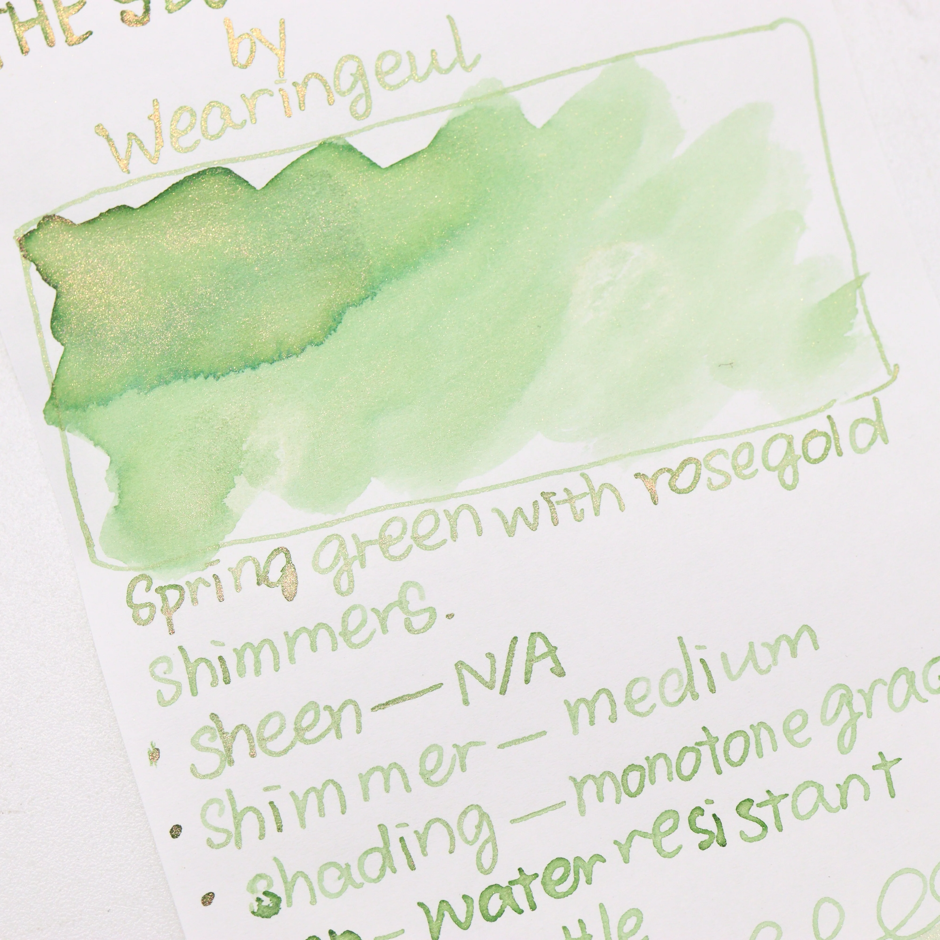 Wearingeul - Fountain Pen Ink 30ml - The Secret Garden (by Frances Hodgson Burnett) - Image 2