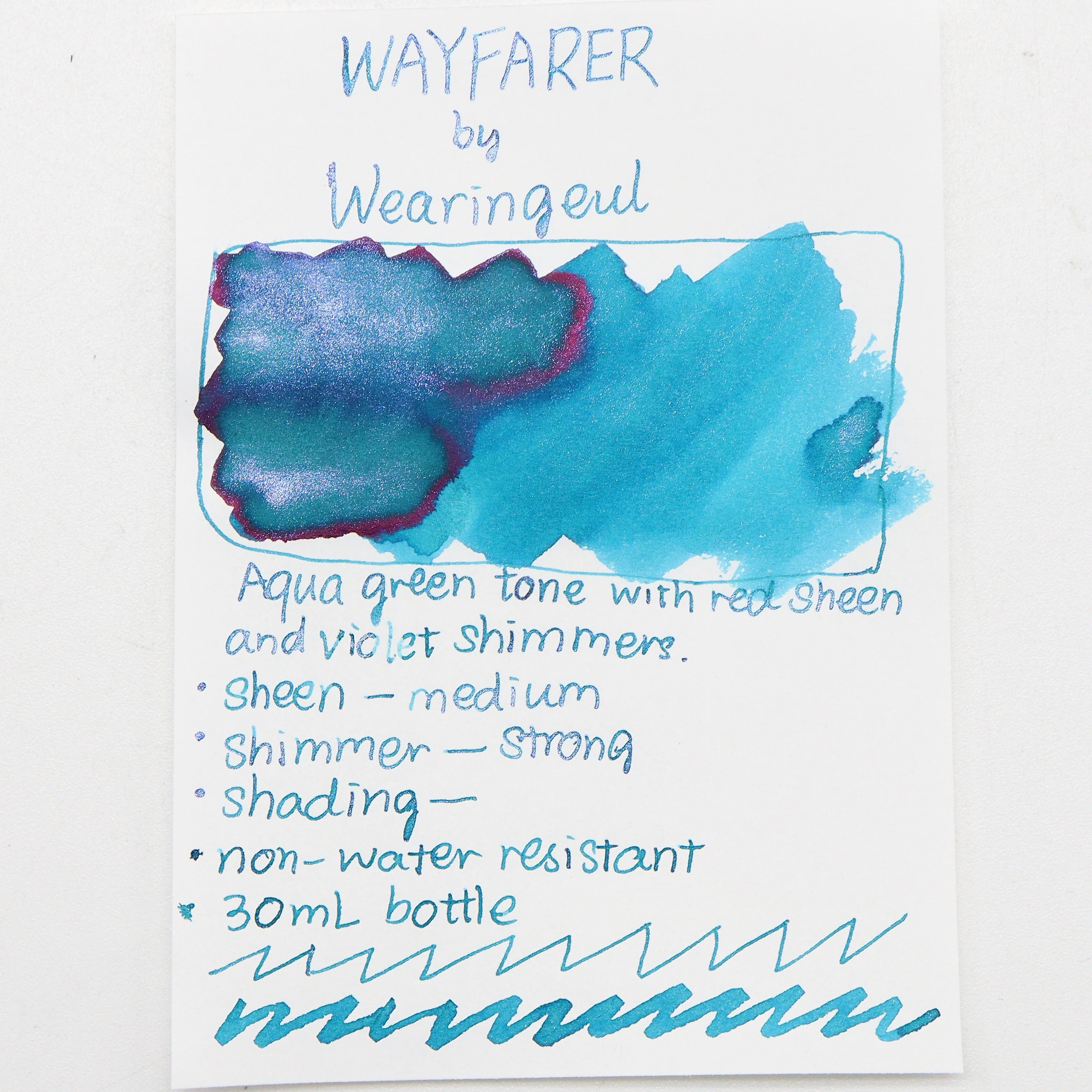 Wearingeul - Fountain Pen Ink 30ml - Wayfarer (行人) (Natsume Soseki) - Image 4
