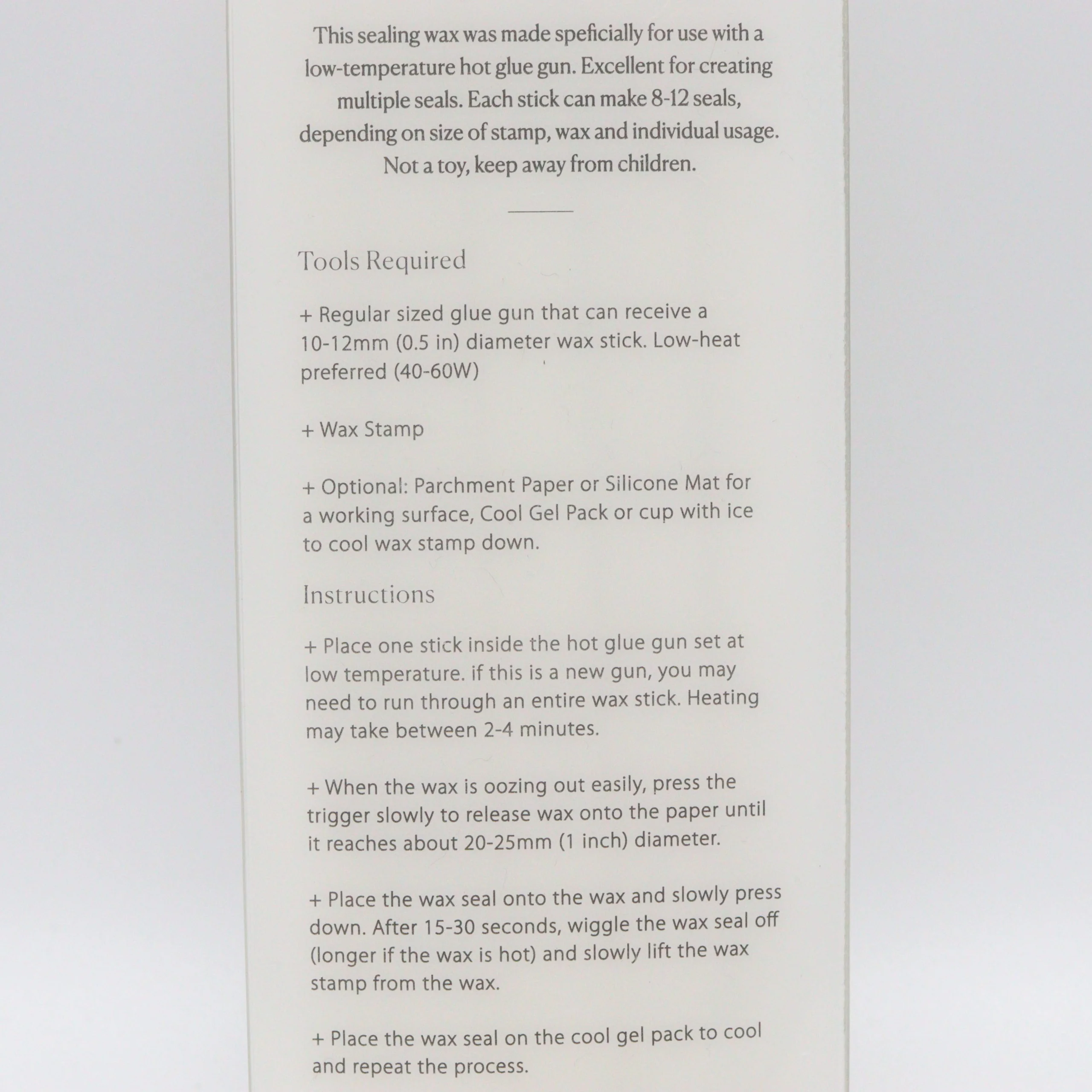 Written Word Calligraphy - 5 Glue Gun Sealing Wax Sticks - Pale Grey - Image 3