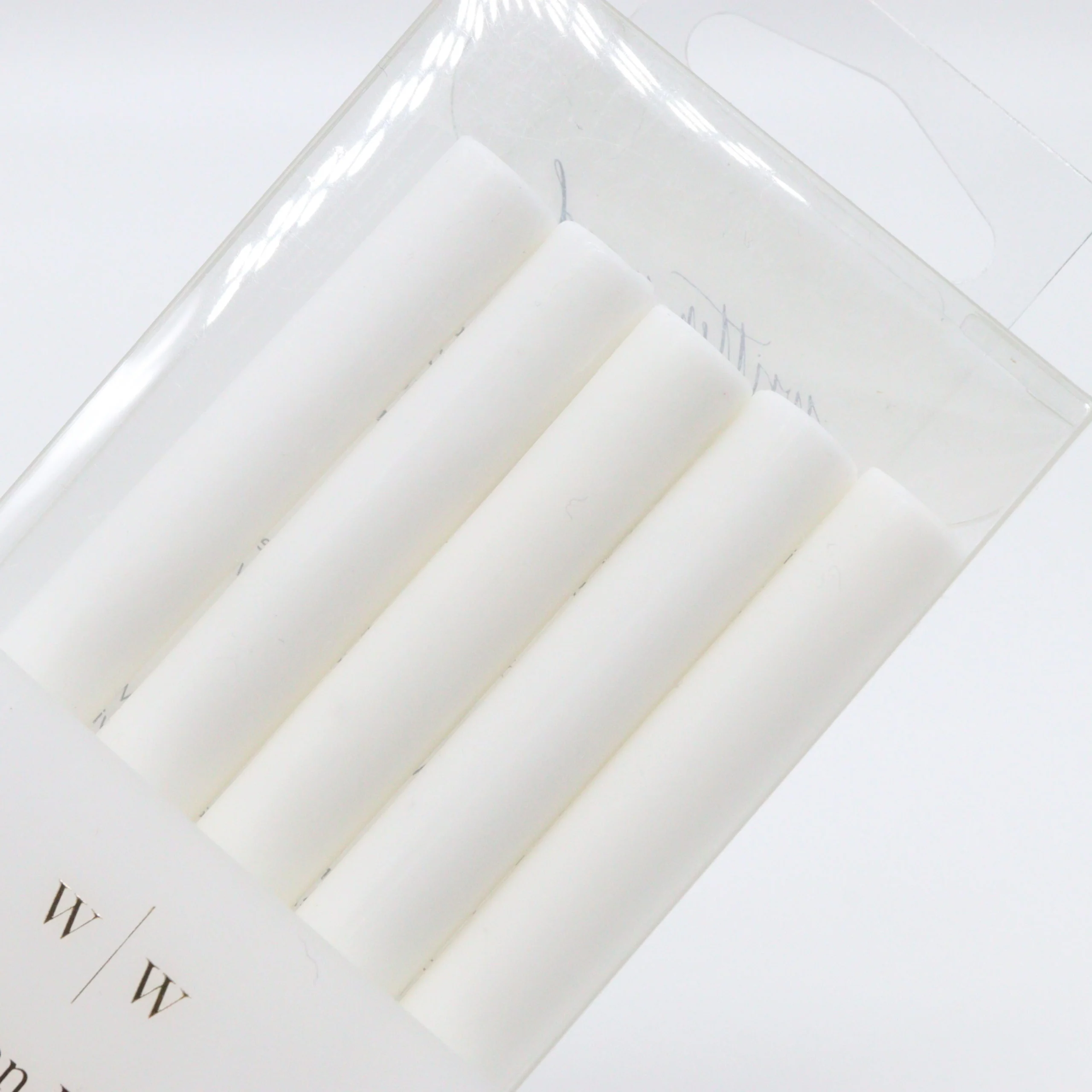 Written Word Calligraphy - 5 Glue Gun Sealing Wax Sticks - White - Image 3