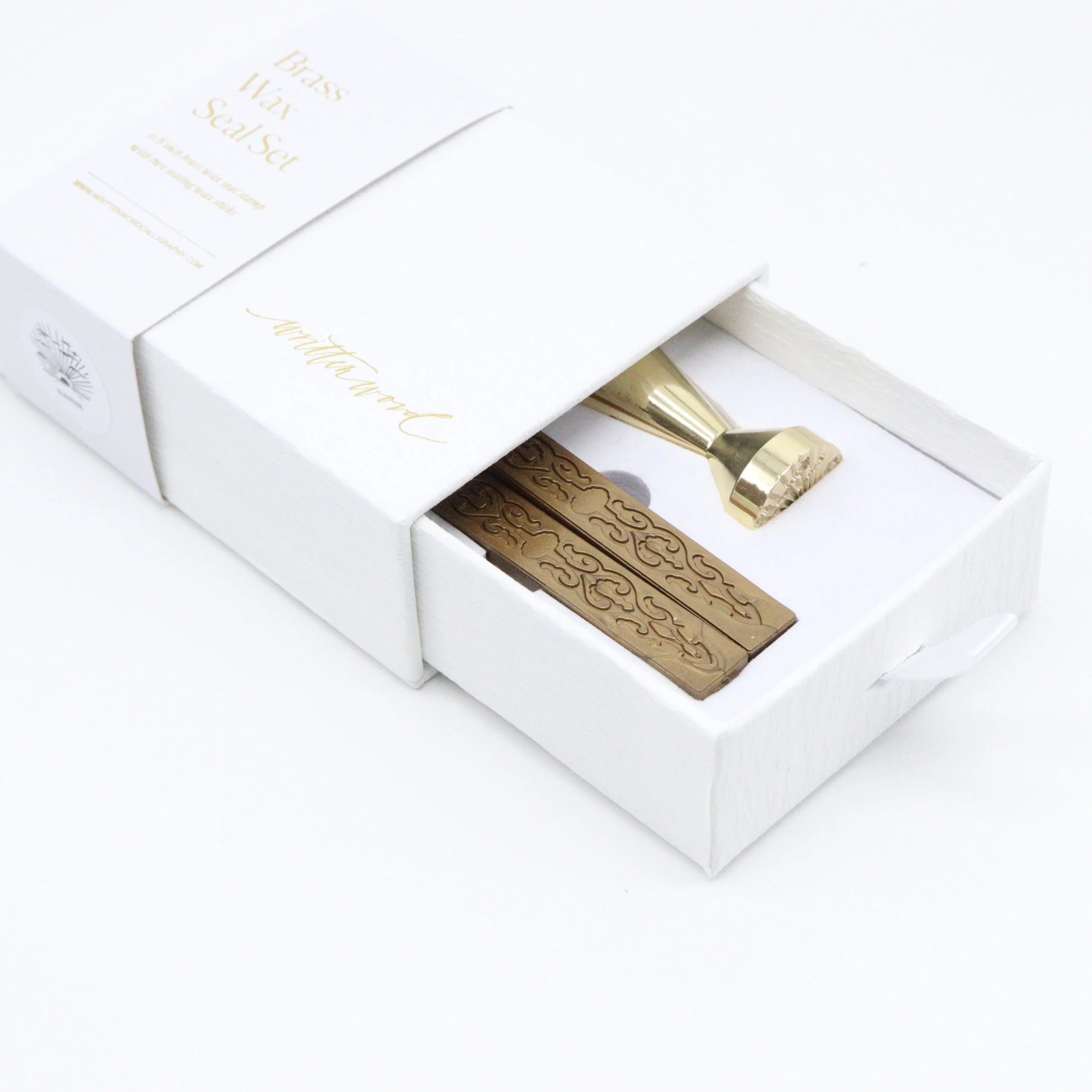 Written Word Calligraphy - Brass Stamp with 2 Wax Sticks - Wax Seal Set 'Maidenhair Fern' - Image 5