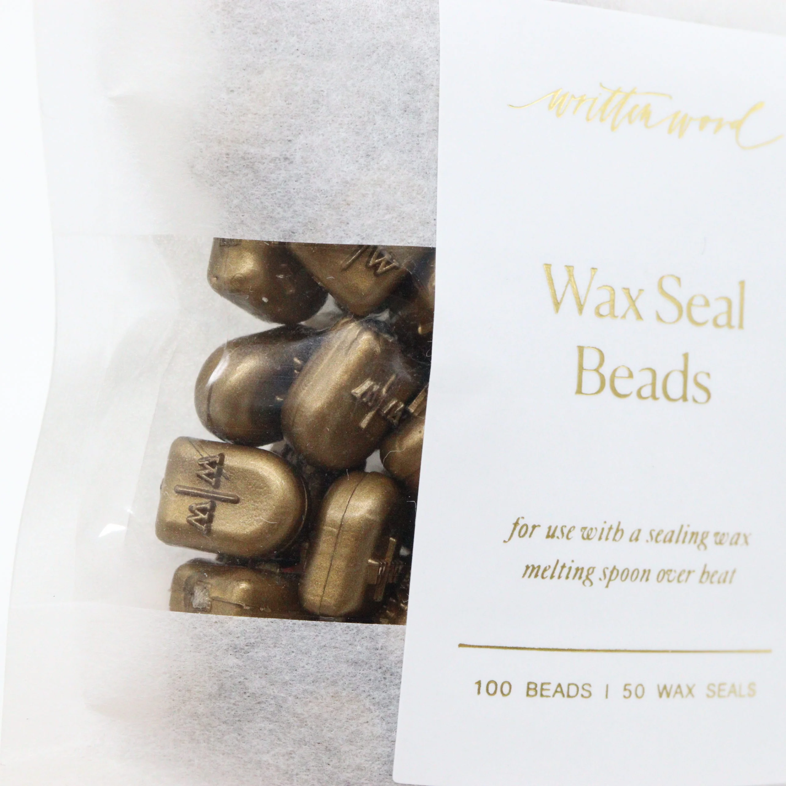 Written Word Calligraphy - Wax Beads to Make Wax Seals - Gold - Image 3