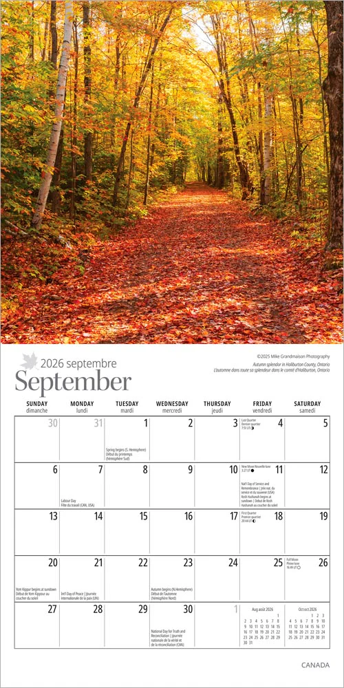 Wyman - 2026 Mini Calendar - Canada - Image 3