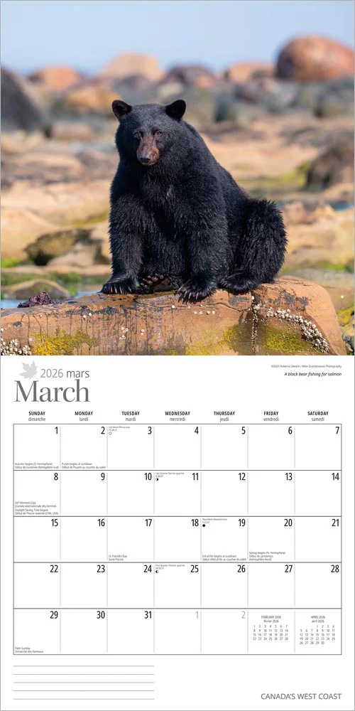 Wyman - 2026 Calendar - Canada's West Coast - Image 3