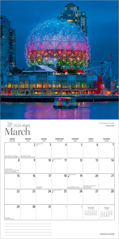 Wyman - 2026 Calendar - Vancouver - Image 3